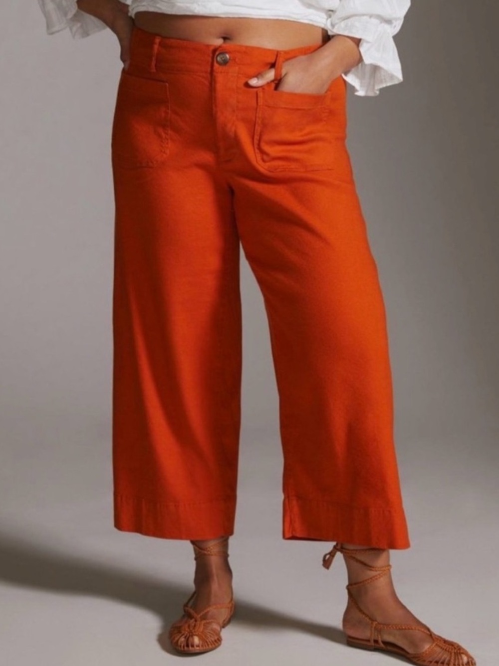 Anthropologie Colette pants in orange